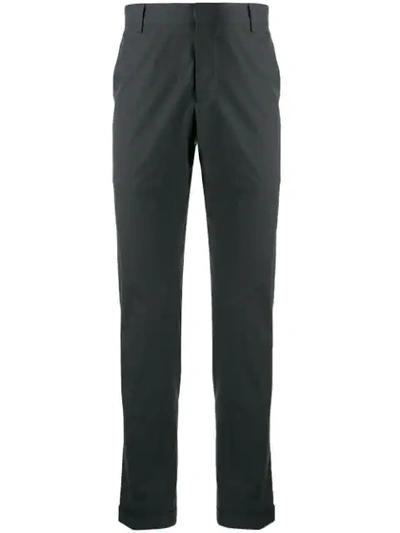 Prada Slim Tailored Trousers In Grey