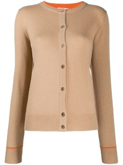 Tory Burch Cardigan Mit Rundem Ausschnitt In Neutrals