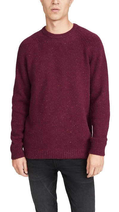Carhartt Anglistic Jumper In Red