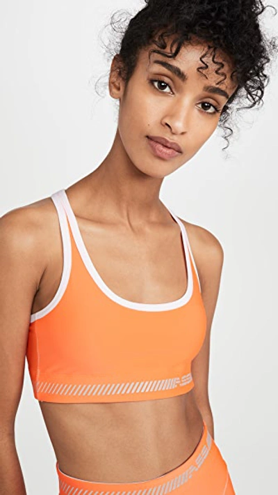 Adam Selman Sport Cross Back Bra In Hazard