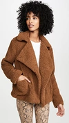 Bb Dakota Soft Skills Faux Fur Jacket In Camel