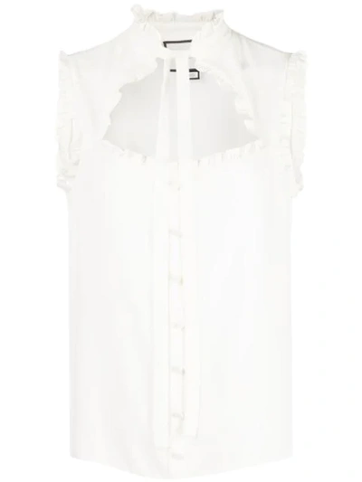 Alexis Lois Ruffled Top In White