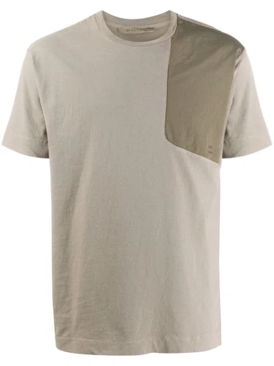 Alyx Colour Block Cotton T-shirt In Neutrals