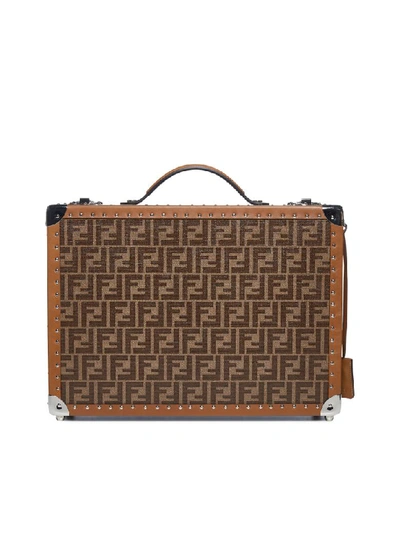 Fendi Luggage In Mogano Panna