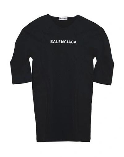Balenciaga T-shirts In Black/chalky White