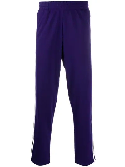 Adidas Originals Signature Stripe Track Trousers In Purple