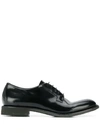 Del Carlo Patent Lace-up Shoes In Black