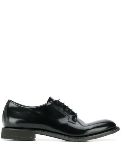 Del Carlo Patent Lace-up Shoes In Black