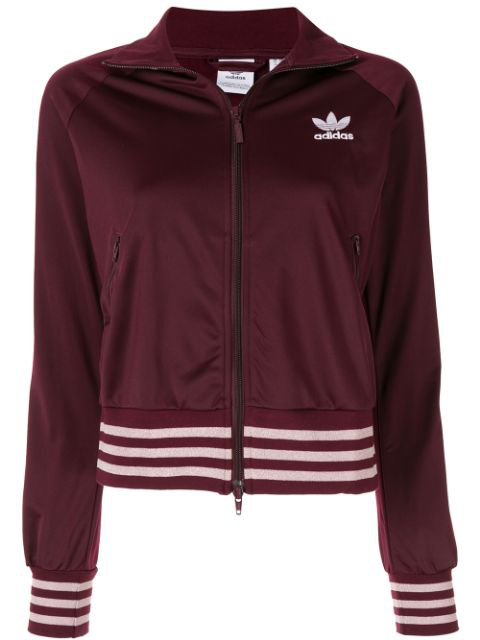 maroon adidas firebird track jacket