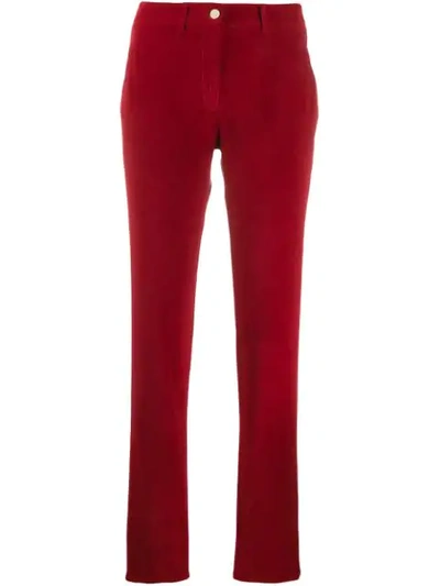 Incotex Velvet Slim-fit Jeans In 222 Red