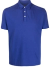 Altea Shortsleeved Buttoned Polo Shirt In Blue