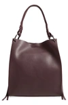 Rebecca Minkoff Kate Soft North/south Leather Tote In Currant