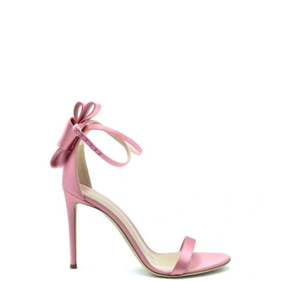 Giuseppe Zanotti Design Women's Pink Fabric Sandals