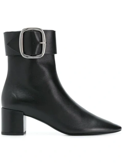 Saint Laurent Joplin 50 Ankle Boots In Black