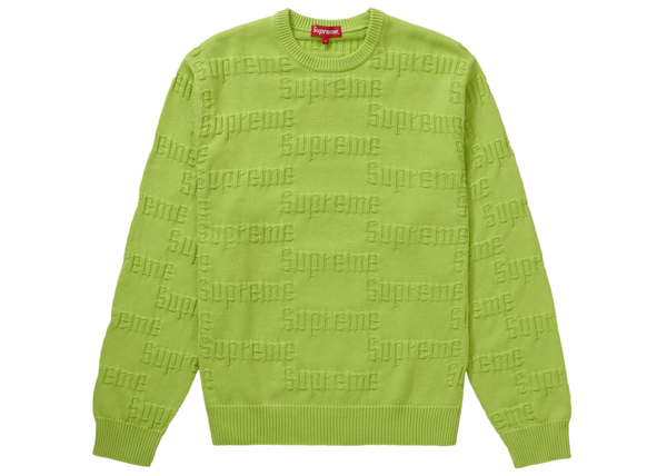 supreme green sweater