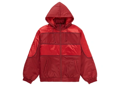 Pre-owned Supreme  Sports Piping Puffy Jacket Red