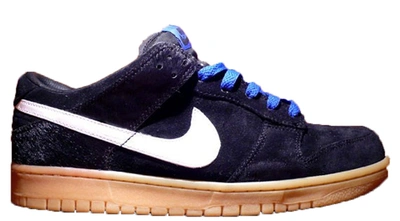 Pre-owned Nike  Dunk Low Blue Gum In Black/white/varsity Royal