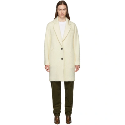 Isabel Marant Étoile Isabel Marant Etoile Off-white Boucle Dante Coat In 23ec Ecru