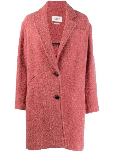 Isabel Marant Étoile Dante Two-button Alpaca Coat In Pink