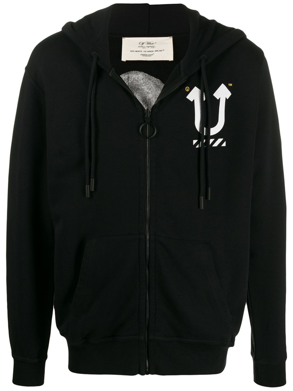 off white reversible hoodie