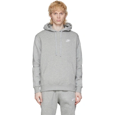 Nike Grey Fleece Sportswear Club Hoodie