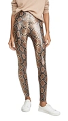 Commando Snake-effect Faux Stretch-leather Leggings