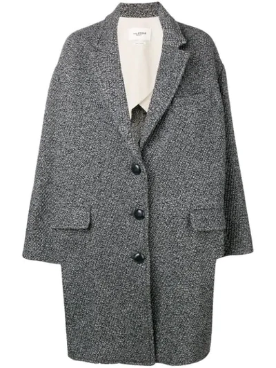 Isabel Marant Étoile Habra Wool Blend Coat In Black