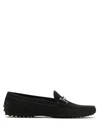 Tod's Hardware Embellished Almond Toe Loafers In Black