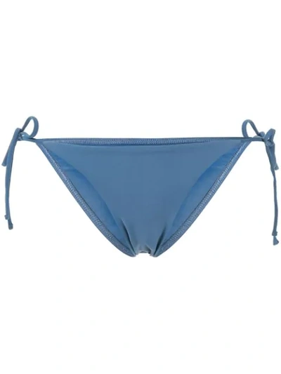 Matteau Low-rise Bikini Bottoms In Blue