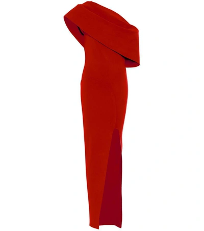 Rick Owens Theresa Side Slit Dress In Red