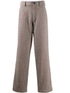 Comme Des Garçons Shirt Hounds-tooth Tweed Trousers In Neutrals