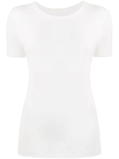 Yohji Yamamoto Plain Short-sleeve T-shirt In White