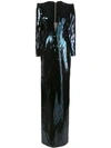 Alex Perry Side-slit Maxi Dress In Black