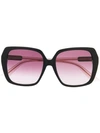 Gucci Oversized Square Sunglasses In Black