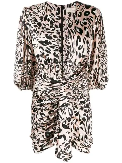 Alexandre Vauthier Leopard-print Dress In Pink