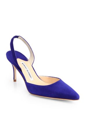 cobalt blue slingbacks