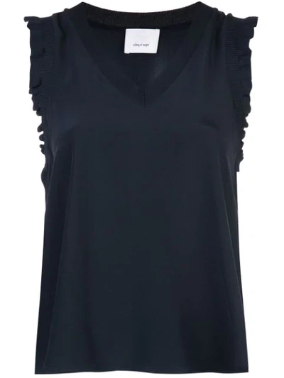 Cinq À Sept V-neck Lenore Top In Black