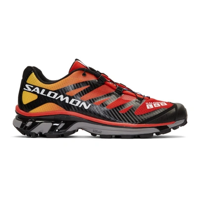 Salomon S/lab Xt-4 Adv Sneakers In Orange In Black/fred