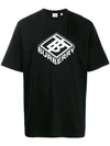 Burberry Ellison Logo T-shirt In Black