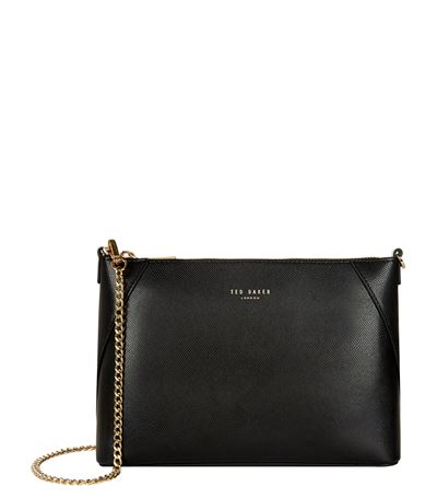 ted baker black bag gold chain