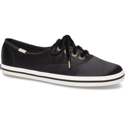 Keds X Kate Spade New York Champion Metallic Kid Suede In Black