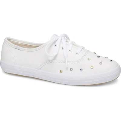 Keds Champion Starlight Leather Stud In White