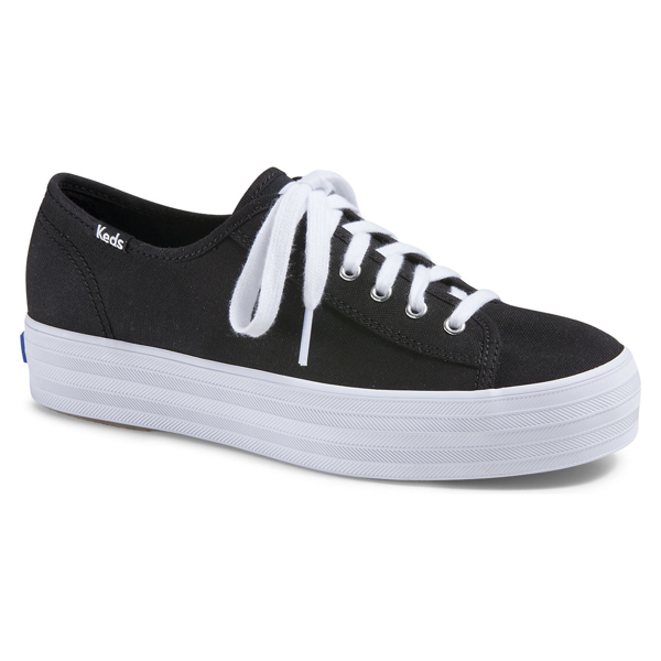 black platform keds