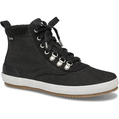 Keds Scout Water-resistant Nylon Boot In Black Gray