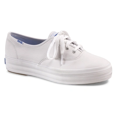 Keds Triple Leather Sneaker In White