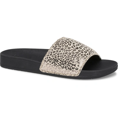 Keds Bliss Ii Leather Leopard Sandal Rose Gold/black, Size 5m  Women's Shoes