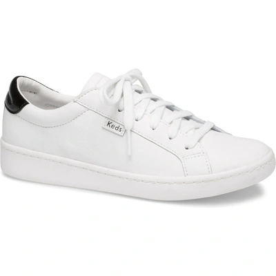 Keds Ace Leather. In White Black