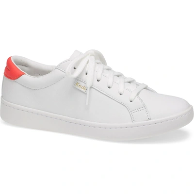 Keds Ace Leather. In White Coral