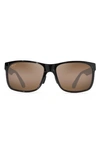 Maui Jim Red Sands 59mm Polarizedplus2® Rectangular Sunglasses In Bronze Mirror Polarized