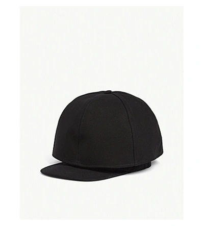 Raf Simons Double Layer Baseball Cap In Black